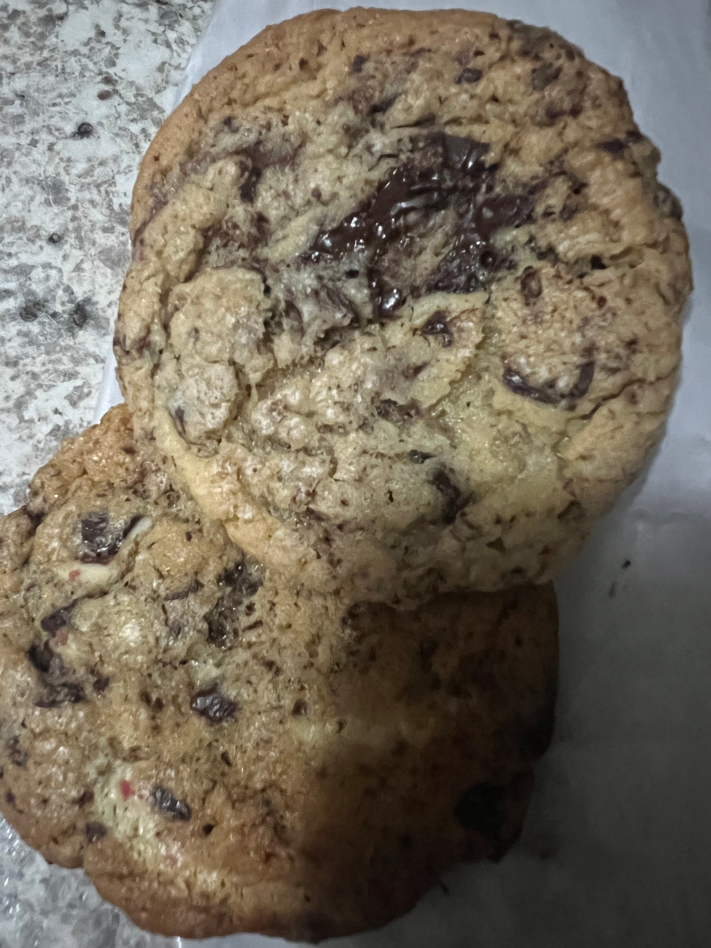 Chocolate Mint Bark Cookies