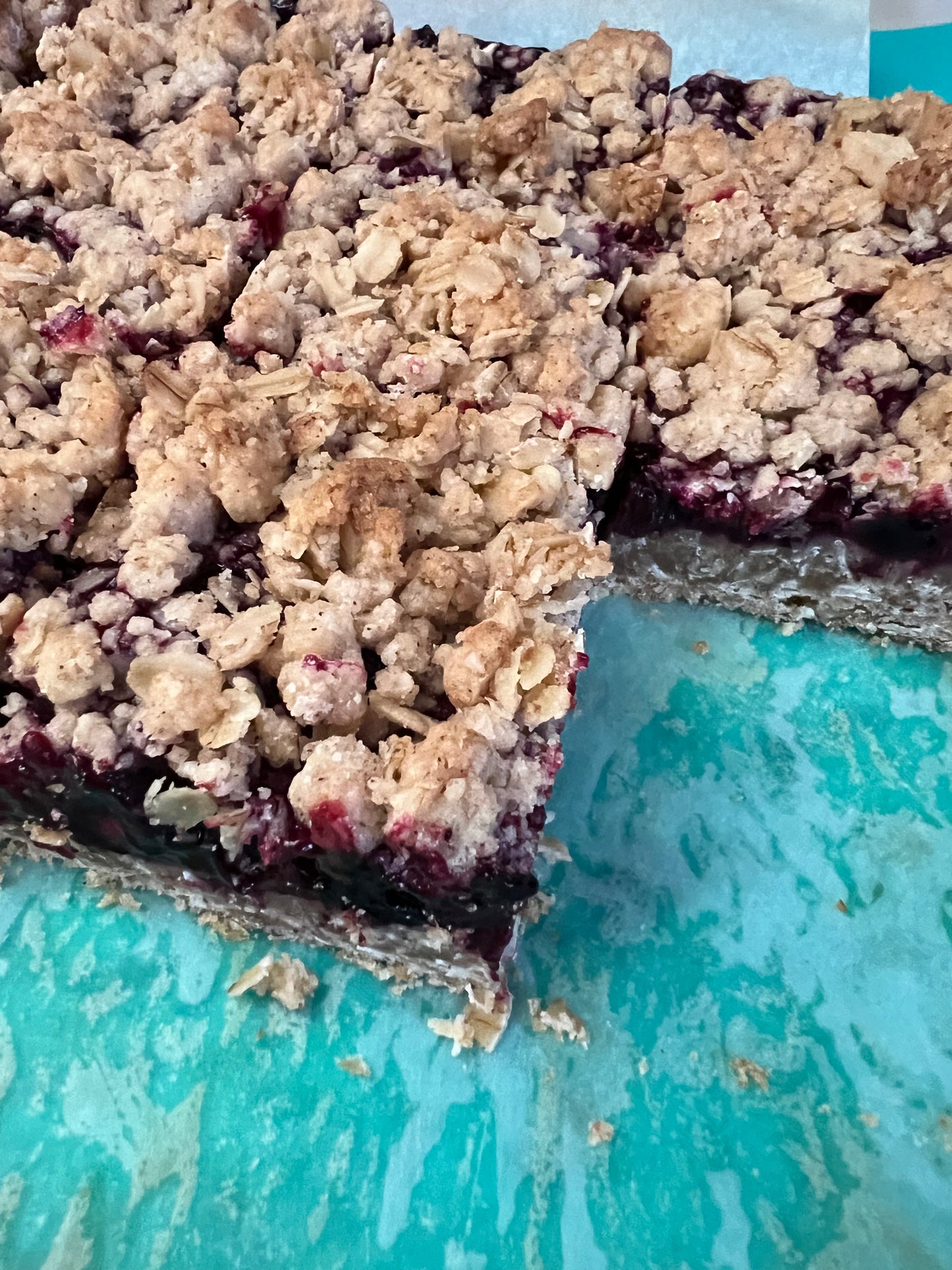 Blueberry Crumble Squares