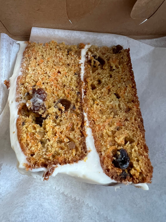 Carrot Raisin Cake with Frosting