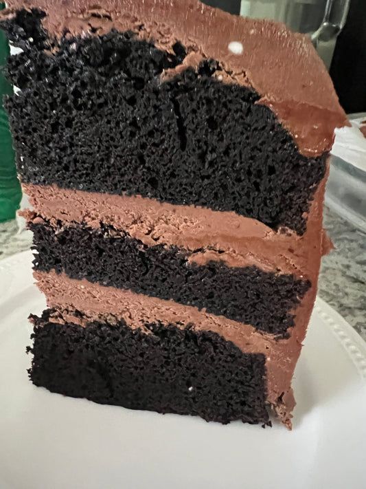 Black Cocoa Chocolate Butter Cream Cake