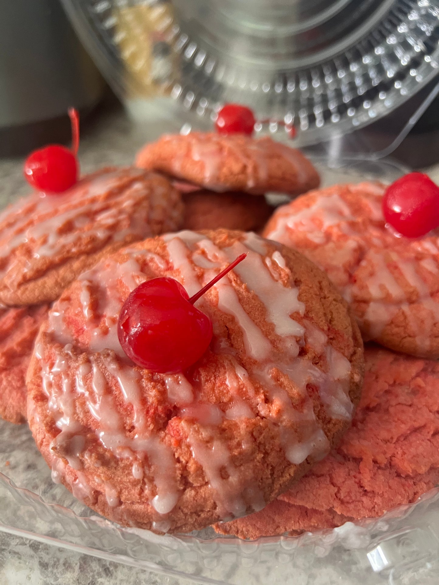 Maraschino Kiss Cookies