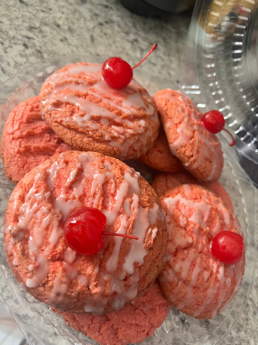 Maraschino Kiss Cookies